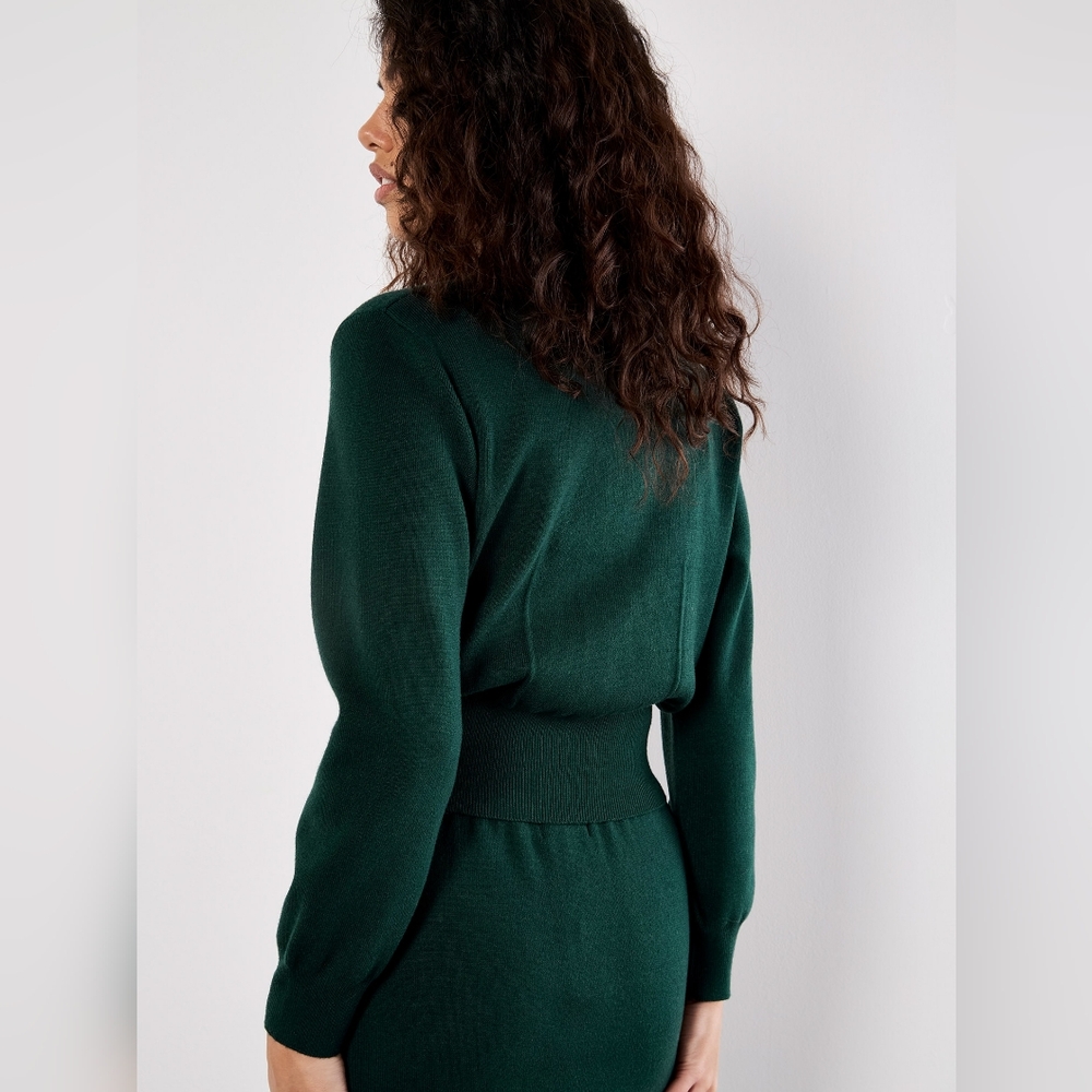 Gold Button Knit Cardigan - Picture 3 of 4